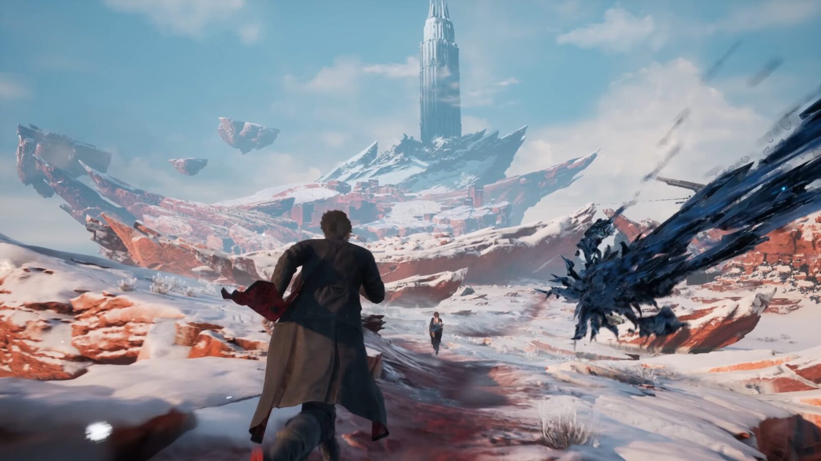 Cena de combate estilizado de Lost Soul Aside com o protagonista em meio a efeitos visuais intensos.