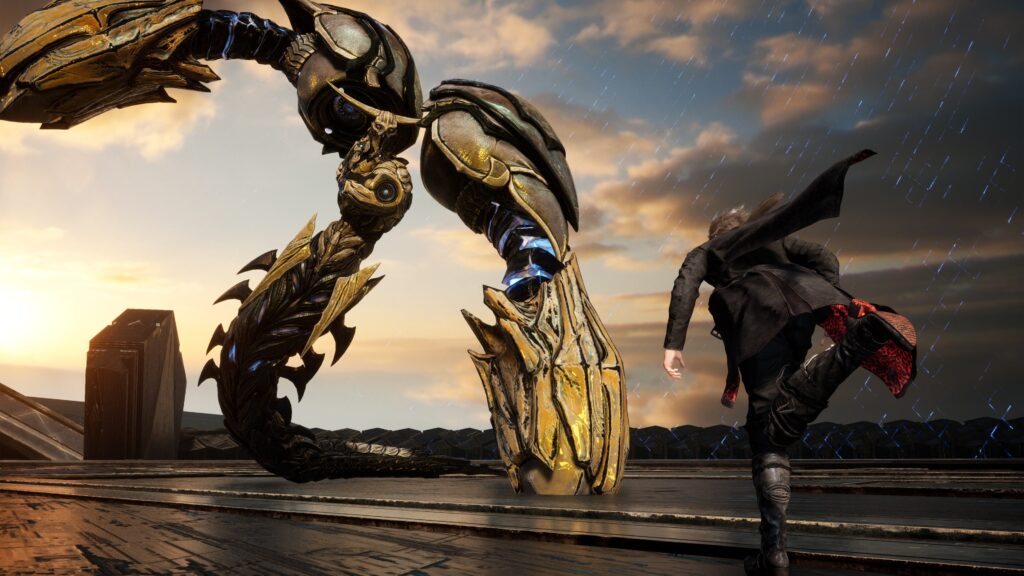 Confronto épico com criatura gigante em Lost Soul Aside.