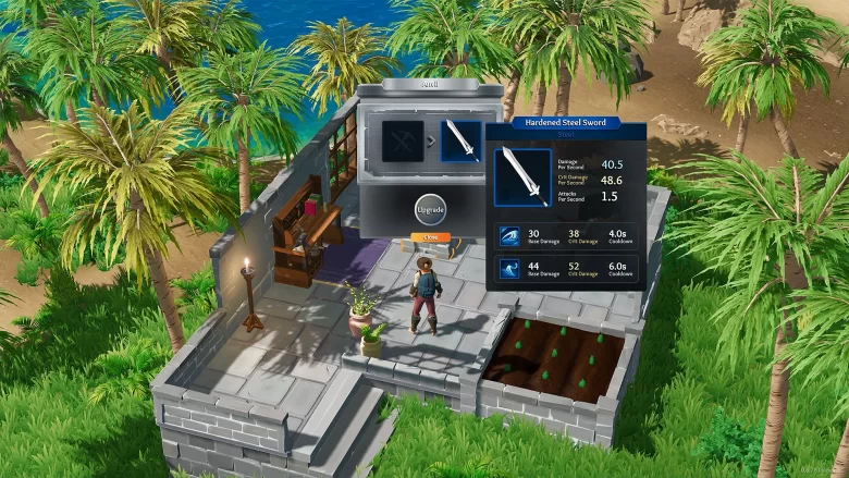 Melhorias de armas no sistema de forja.