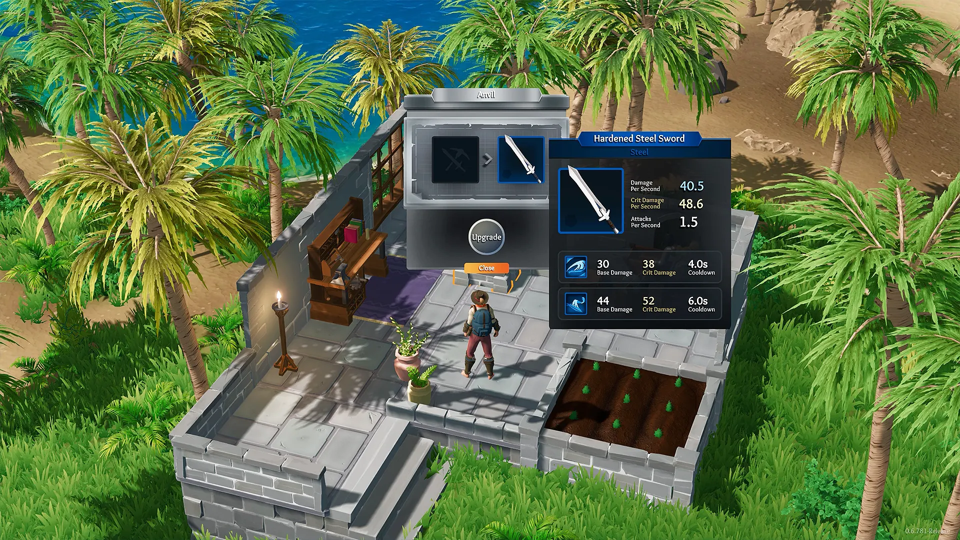 Melhorias de armas no sistema de forja.