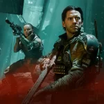 Equipe armada de soldados em Call of Duty: Black Ops 7 pronta para combate em ambiente sombrio, destacando o foco da campanha cooperativa.