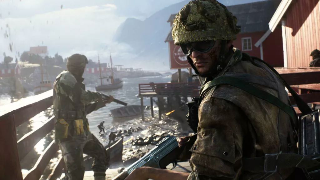 Soldados em combate em Battlefield 6 — imagem oficial da EA ilustrando ação no campo de batalha.