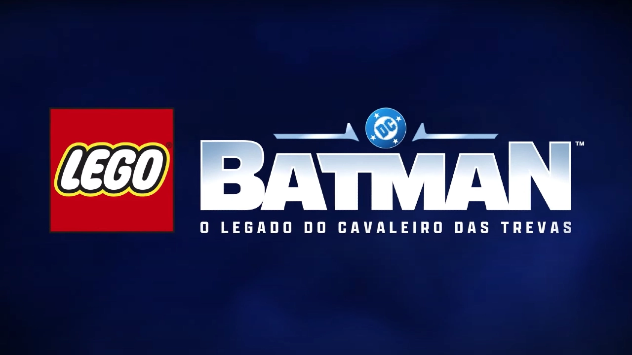 Logotipo oficial de LEGO Batman: O Legado do Cavaleiro das Trevas, novo jogo da TT Games anunciado para 2026.