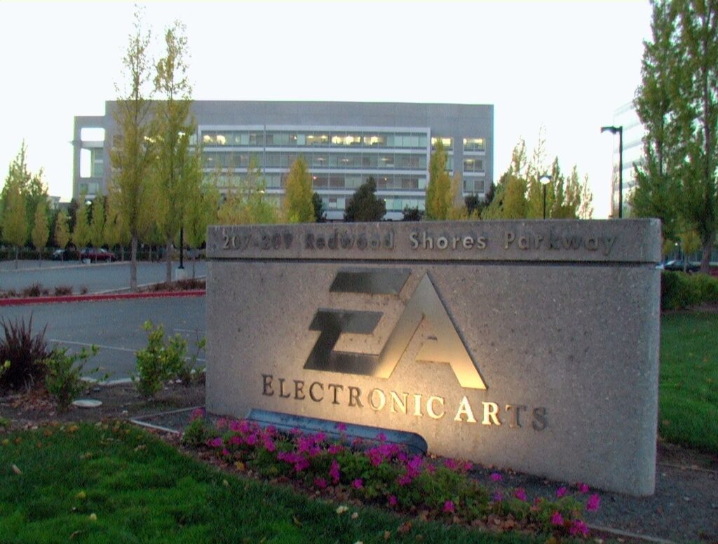 Fachada da sede da Electronic Arts em Redwood Shores.