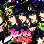 Personagens principais de JoJo’s Bizarre Adventure reunidos – guia de ordem para assistir e ler em 2025.