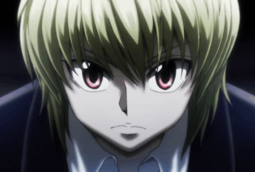 Kurapika com olhos escarlates em cena de Hunter x Hunter