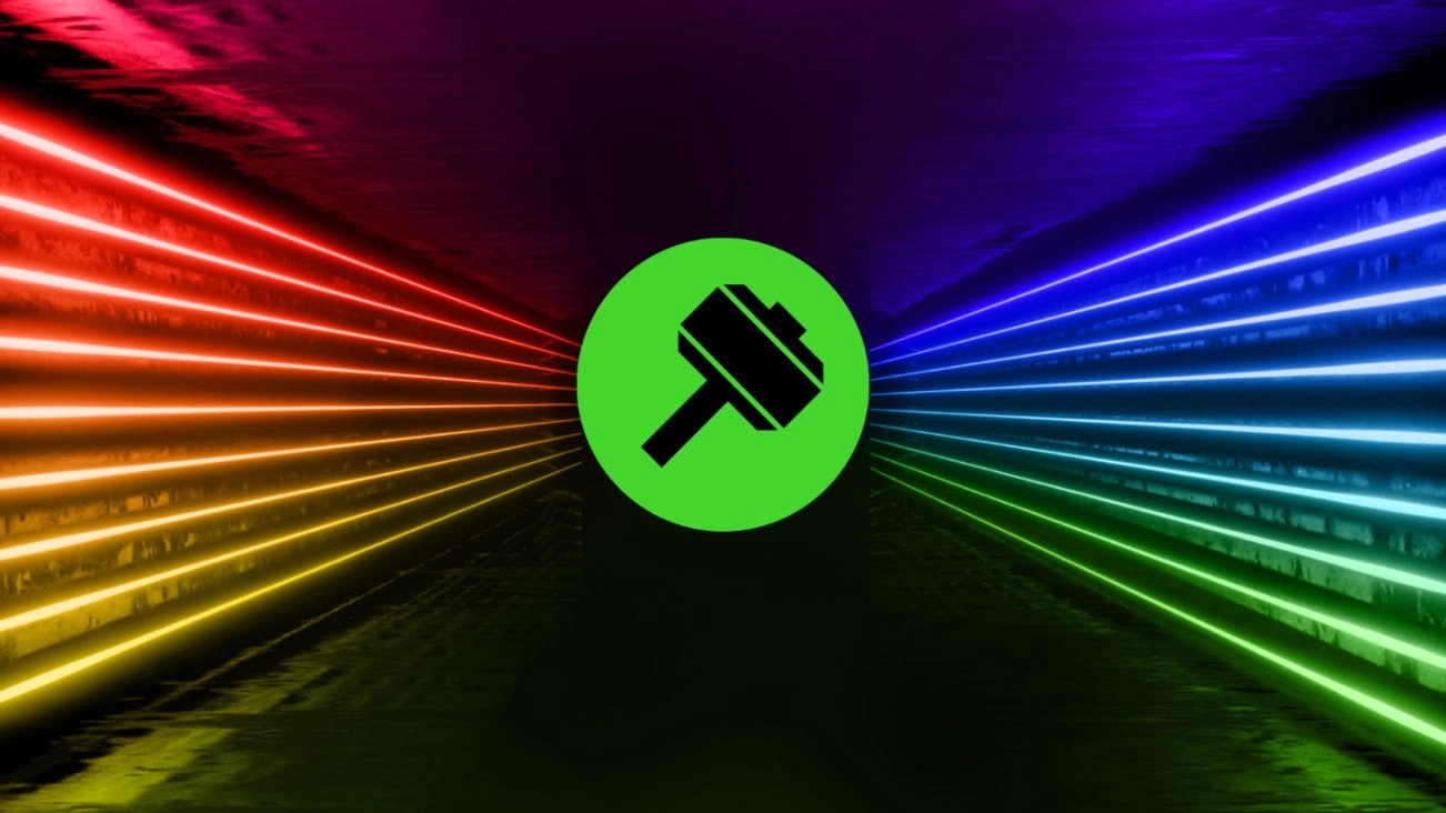 Logo do Razer Synapse em destaque sobre um fundo colorido com luzes de LED em vermelho, amarelo, verde, azul e roxo.