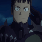 Personagem de anime em cena dramática com fundo azul noturno, representando os melhores animes de 2024 incluindo séries de ação e fantasia