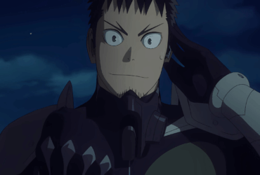 Personagem de anime em cena dramática com fundo azul noturno, representando os melhores animes de 2024 incluindo séries de ação e fantasia