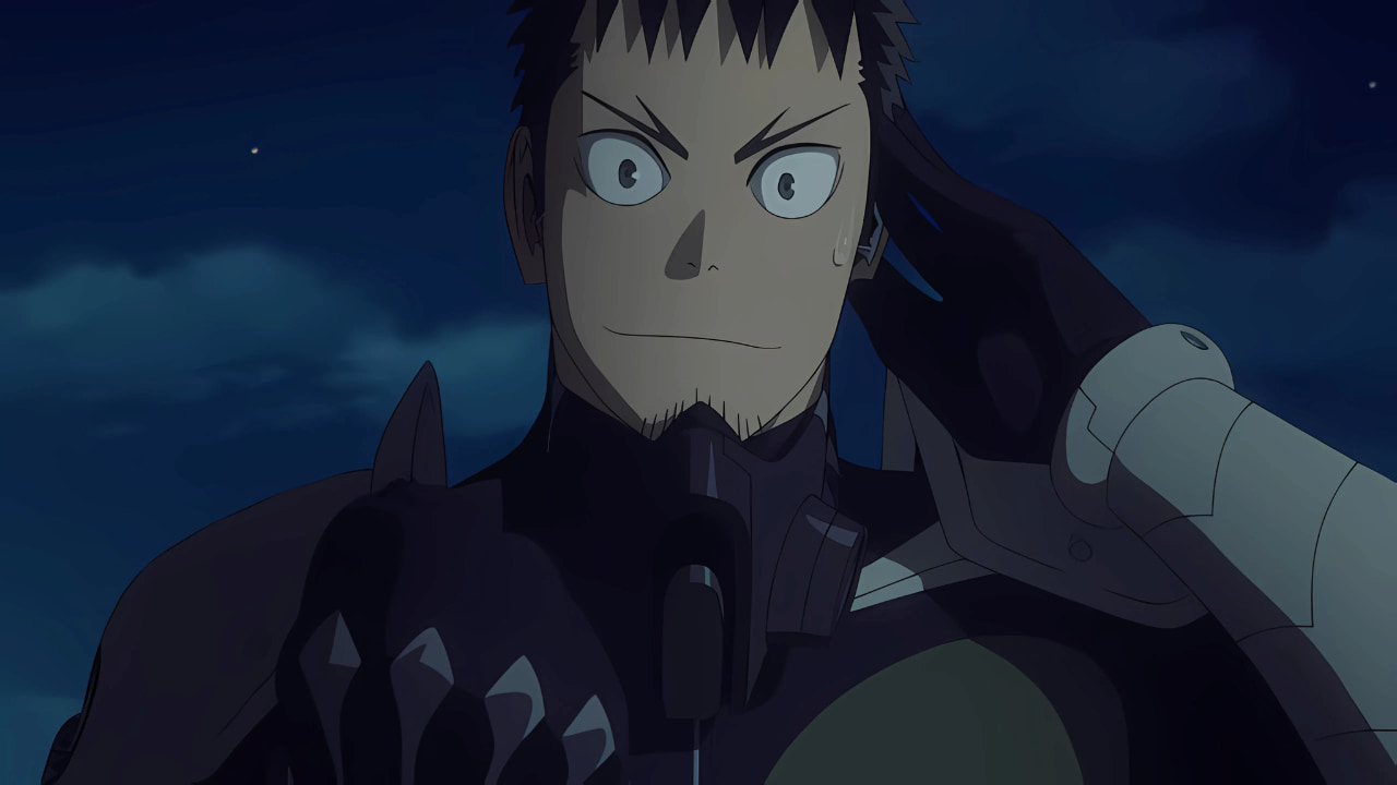 Personagem de anime em cena dramática com fundo azul noturno, representando os melhores animes de 2024 incluindo séries de ação e fantasia