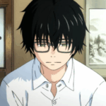 Rei Kiriyama, protagonista de March Comes in Like a Lion, sentado sozinho em casa japonesa tradicional com expressão contemplativa e melancólica, demonstrando a vulnerabilidade característica dos animes slice of life