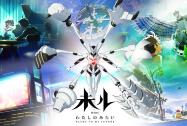 Ilustração de anime mostrando personagem em cena noturna com paleta azul e roxa, representando os animes subestimados de 2025 como Miru Paths to My Future, Ame to Kimi to, Kowloon Generic Romance e Witch Watch