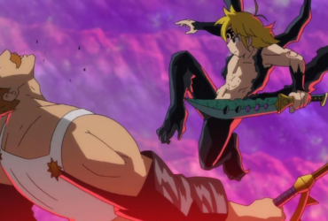 Comparação visual de The Seven Deadly Sins mostrando Meliodas e Escanor em cenas de ação, ilustrando a discussão no Reddit sobre a queda drástica na qualidade da animação nas temporadas finais de Nanatsu no Taizai