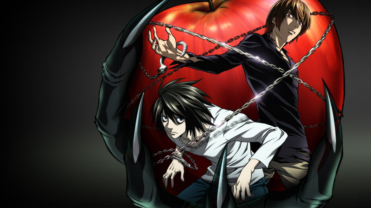 Compilação de imagens de Death Note mostrando Light Yagami segurando o caderno da morte, representando o anime com os plot twists mais intensos da história
