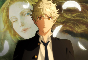 Personagem de anime loiro com olhos dourados em momento introspectivo com expressão séria, simbolizando crescimento e amadurecimento emocional