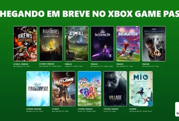 Títulos chegando ao Xbox Game Pass