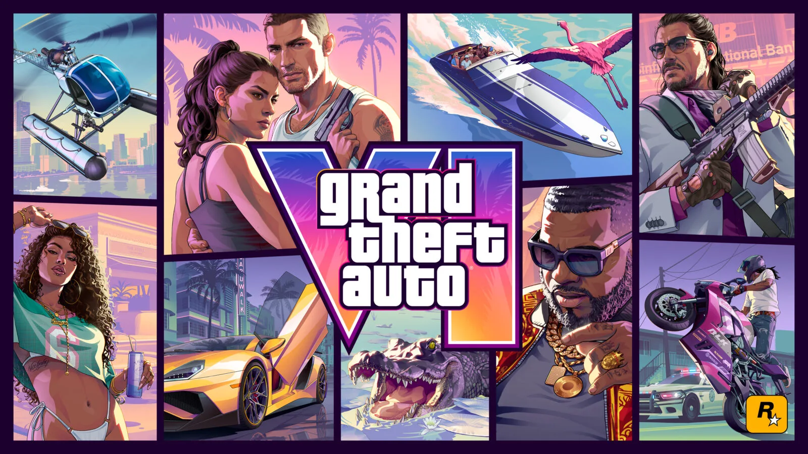 Capa oficial de Grand Theft Auto VI revelada pela Rockstar Games antes da abertura da pré-venda.