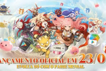 Arte de Ragnarok Origin Classic com personagens e visual anime