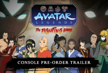 Arte oficial de Avatar Legends: The Fighting Game mostrando personagens em combate