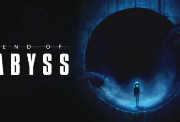 Arte oficial de End of Abyss mostrando personagem Cel em ambiente sombrio e industrial