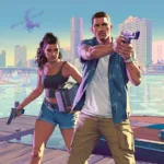 Arte oficial de GTA 6 com personagens principais