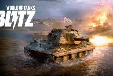 Arte oficial de World of Tanks Blitz com tanques de batalha