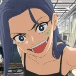 Arte oficial do anime LONA mostrando personagens principais em um cenário futurista