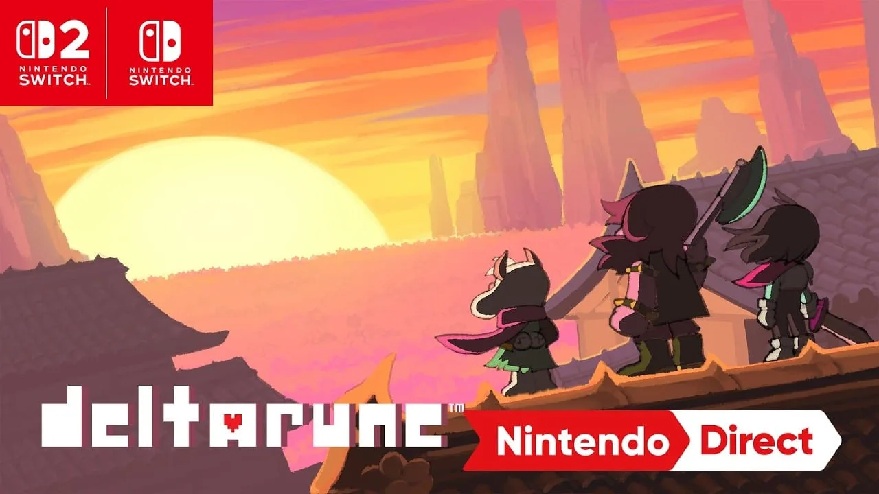 Arte oficial do Deltarune com personagens principais em destaque