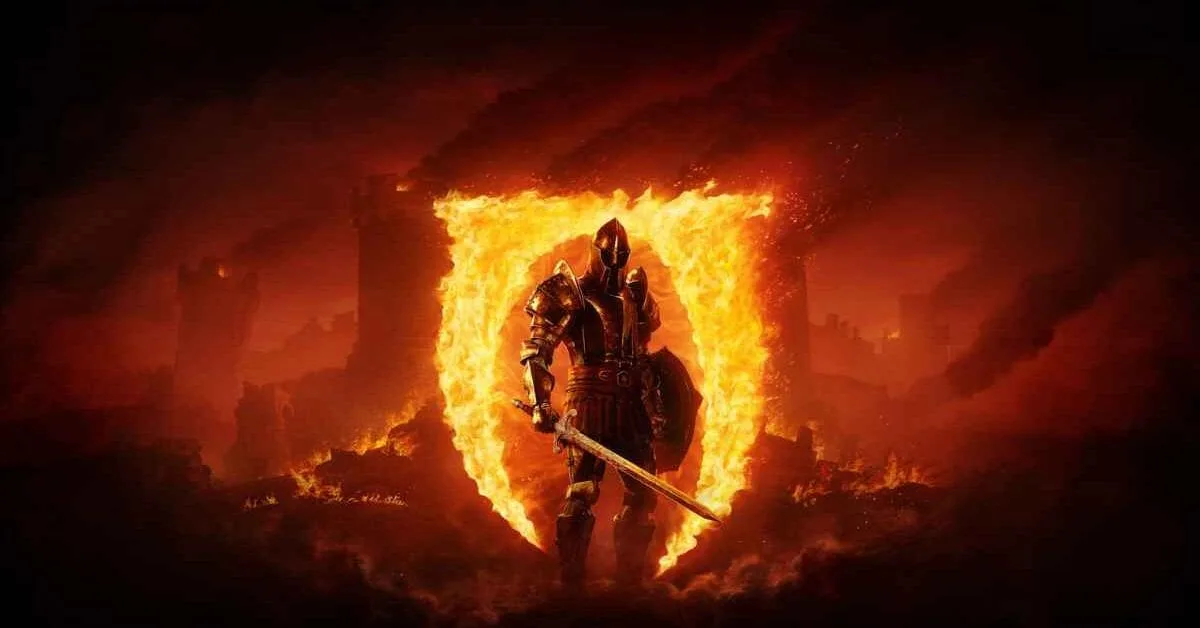 Arte oficial do The Elder Scrolls IV Oblivion Remastered para Nintendo Switch 2