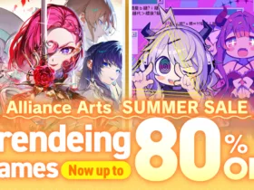 Banner da Alliance Arts Summer Sale 2026 destacando jogos em promoção