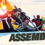Blade, Loki, Deadpool e Ghost Rider em MARVEL Tōkon: Fighting Souls no time Samurai Outriders
