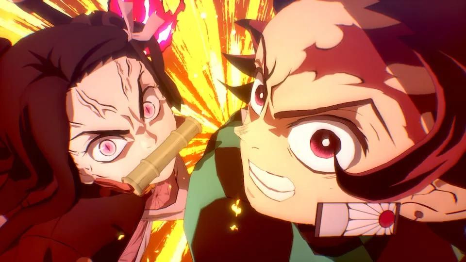 Capa de Demon Slayer: The Hinokami Chronicles 2 para Nintendo Switch 2 mostrando personagens do jogo