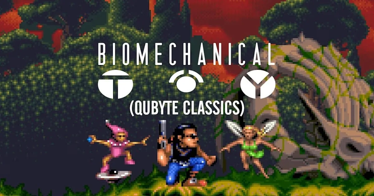 Capa do jogo Biomechanical Toy para Nintendo Switch com robôs mecânicos