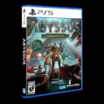 Capa oficial do jogo Abyssus mostrando personagem subaquático com equipamento futurista