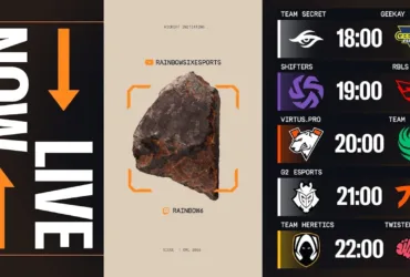 Captura de tela do EML 2026 Stage 1 mostrando gameplay de Rainbow Six Siege