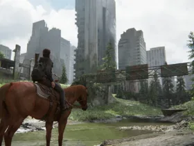 Cena do mod multiplayer de The Last of Us Part 2 mostrando personagens em um mapa do jogo