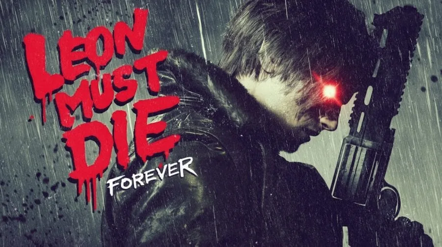 Cena do modo Leon Deve Morrer Para Sempre em Resident Evil Requiem mostrando Leon S. Kennedy enfrentando inimigos