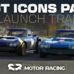 Cena do trailer de lançamento do GT Icons Pack para Project Motor Racing no PS5