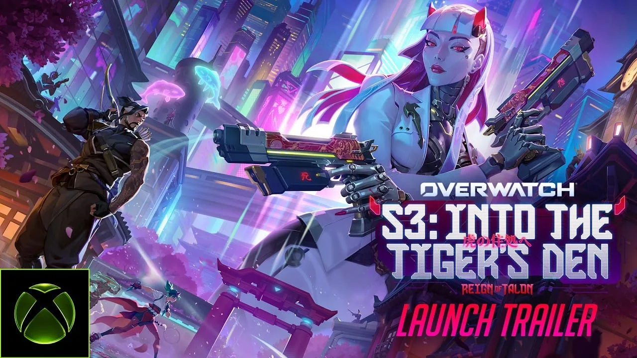 Cena do trailer oficial da Temporada 3 de Overwatch, Into the Tiger’s Den