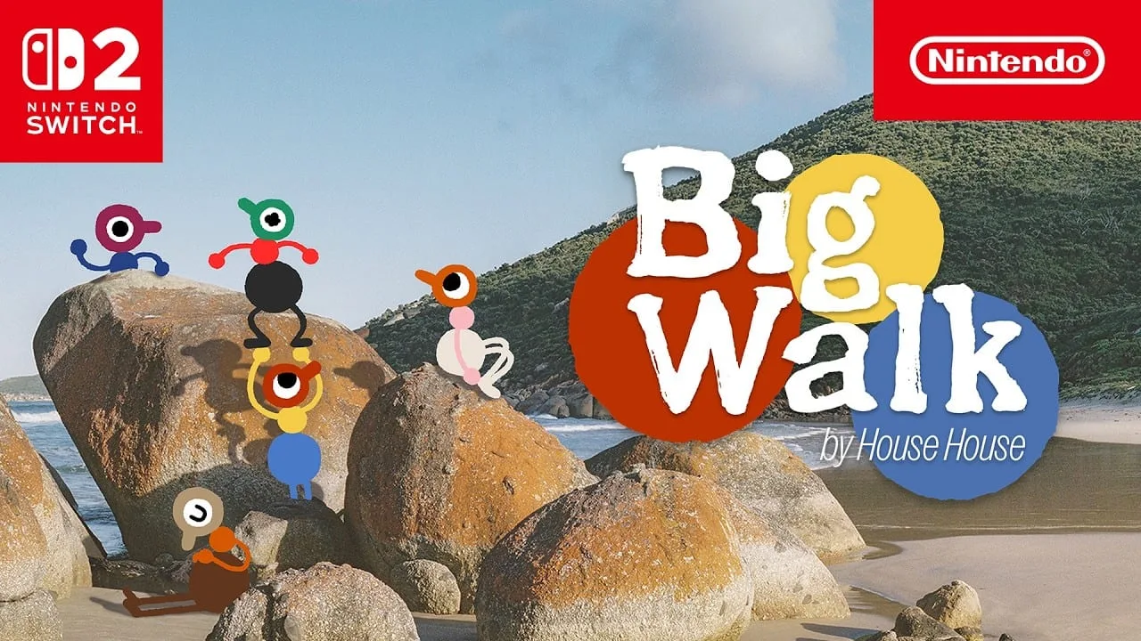 Cena do trailer oficial de Big Walk para Nintendo Switch 2