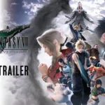 Cena do trailer oficial de FINAL FANTASY VII REVELATION mostrando personagens em ação com visual moderno