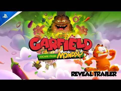 Cena do trailer oficial de Garfield: Escape from Monday no PS5