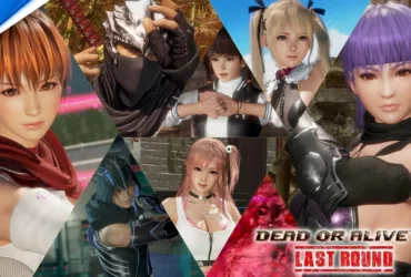Cena do trailer oficial de lançamento de Dead or Alive 6 Last Round no PS5 mostrando personagens em combate