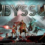Cena do trailer oficial de lançamento do jogo Abyssus para PS5 mostrando combate em ambiente sombrio