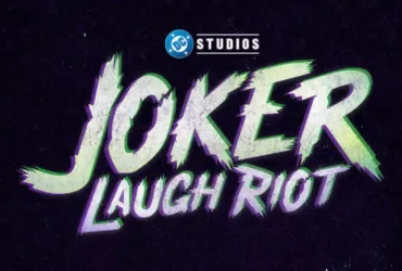 Coringa em arte oficial do anime Joker Laugh Riot da DC