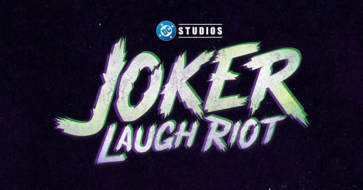Coringa em arte oficial do anime Joker Laugh Riot da DC