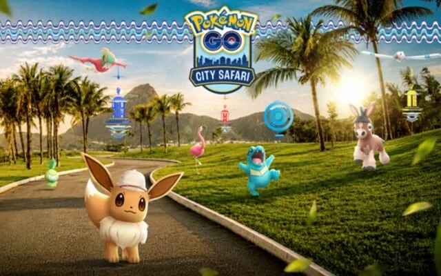 Eevee exclusivo do Safári Urbano de Pokémon GO