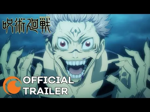 Trailer oficial de Jujutsu Kaisen representando energia amaldiçoada