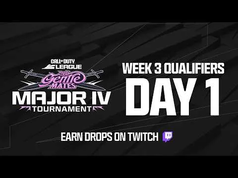 Imagem da transmissão oficial do Call of Duty League Major IV Qualifiers Week 3 Day 1