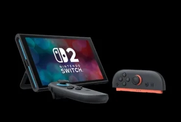 Imagem do Nintendo Switch 2 destacando a tela LCD